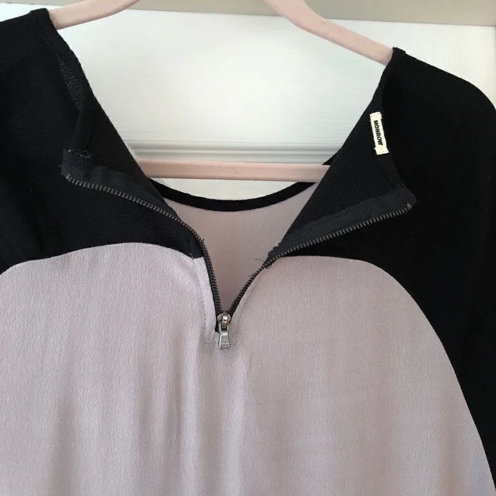 MONROW Colour Block Dress Medium - Picture 7 of 7
